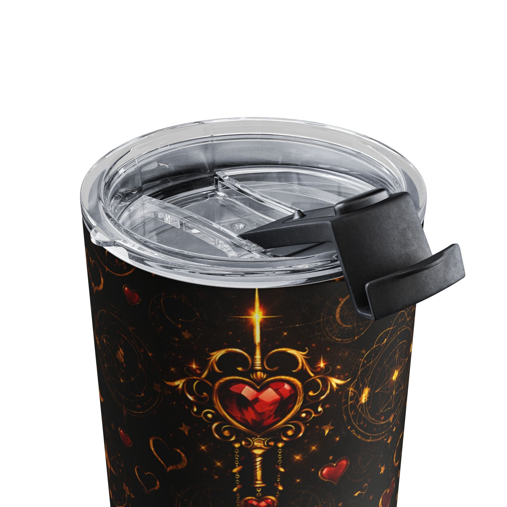 10oz Heart Key Tumbler — Romantic Gothic Love Travel Cup - Aurora Path Media3063928887907403415410oz Heart Key Tumbler — Romantic Gothic Love Travel Cup10oz