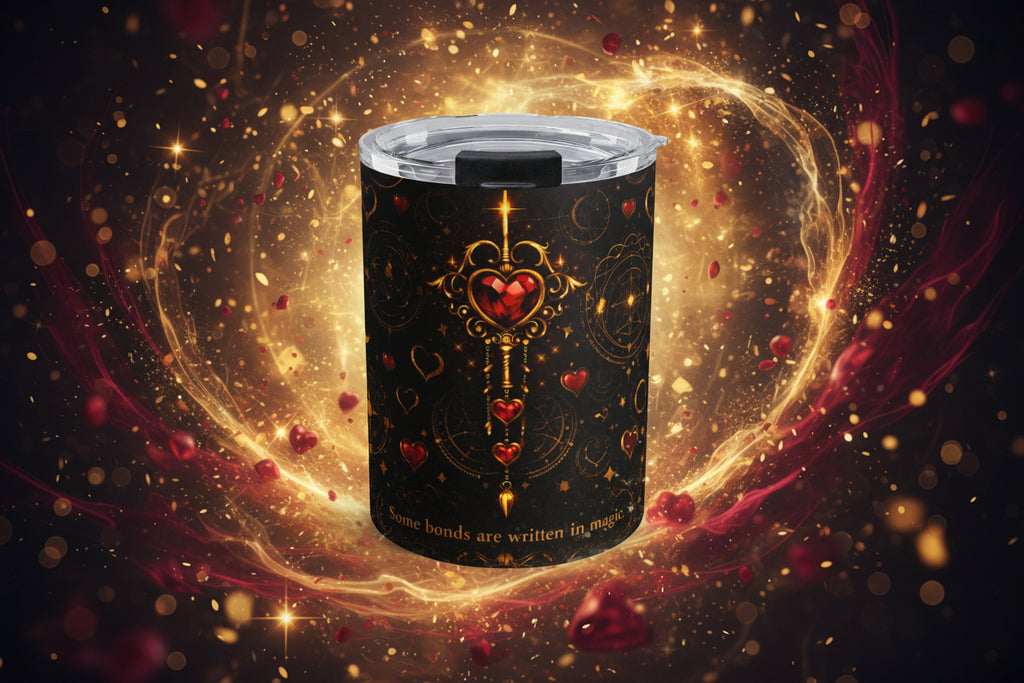 10oz Heart Key Tumbler — Romantic Gothic Love Travel Cup - Aurora Path Media3063928887907403415410oz Heart Key Tumbler — Romantic Gothic Love Travel Cup10oz