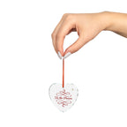 Heart Crystal Ornament - "’Tis the Season" Holiday Keepsake - Aurora Path Media#original_value#One sizeHeart