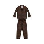 Women's Satin Pajama Set — Dark Starry Dot Sleepwear