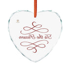Heart Crystal Ornament - "’Tis the Season" Holiday Keepsake - Aurora Path Media#original_value#One sizeHeart