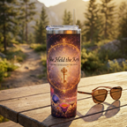 🌷 She Held the Keys - 40oz Vacuum Thermal Tumbler