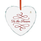 Heart Crystal Ornament - "’Tis the Season" Holiday Keepsake - Aurora Path Media#original_value#One sizeHeart