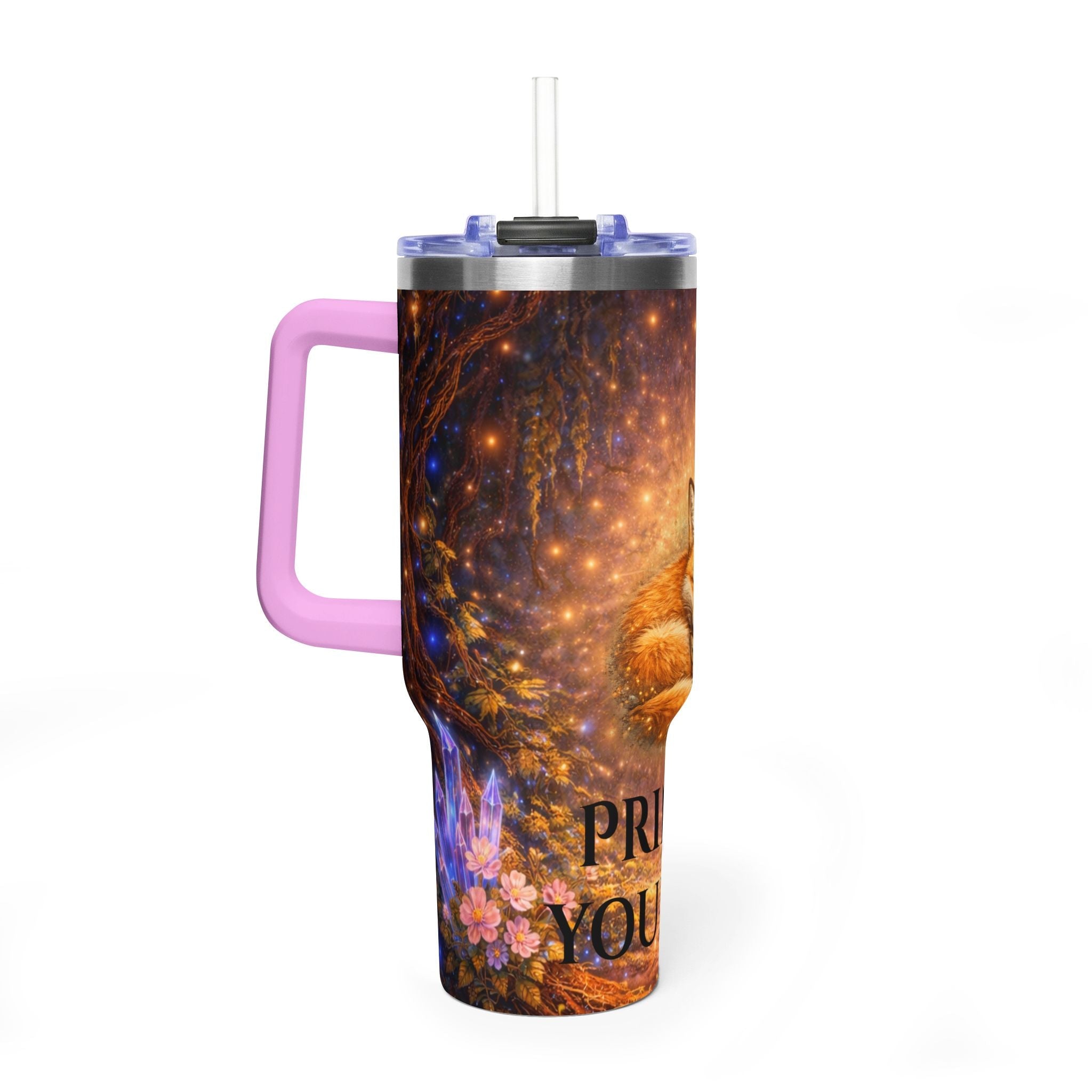 🌷 40oz Fox Forest Vacuum Tumbler Insulated Thermal Travel Mug — Fox Mom & Baby Design - Aurora Path Media12302498005218486098🌷 40oz Fox Forest Vacuum Tumbler Insulated Thermal Travel Mug — Fox Mom & Baby DesignLight Purple40oz