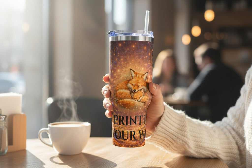 🌷 40oz Fox Forest Vacuum Tumbler Insulated Thermal Travel Mug — Fox Mom & Baby Design - Aurora Path Media14057337686254097373🌷 40oz Fox Forest Vacuum Tumbler Insulated Thermal Travel Mug — Fox Mom & Baby DesignWhite40oz