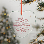 Heart Crystal Ornament - "’Tis the Season" Holiday Keepsake - Aurora Path Media#original_value#One sizeHeart