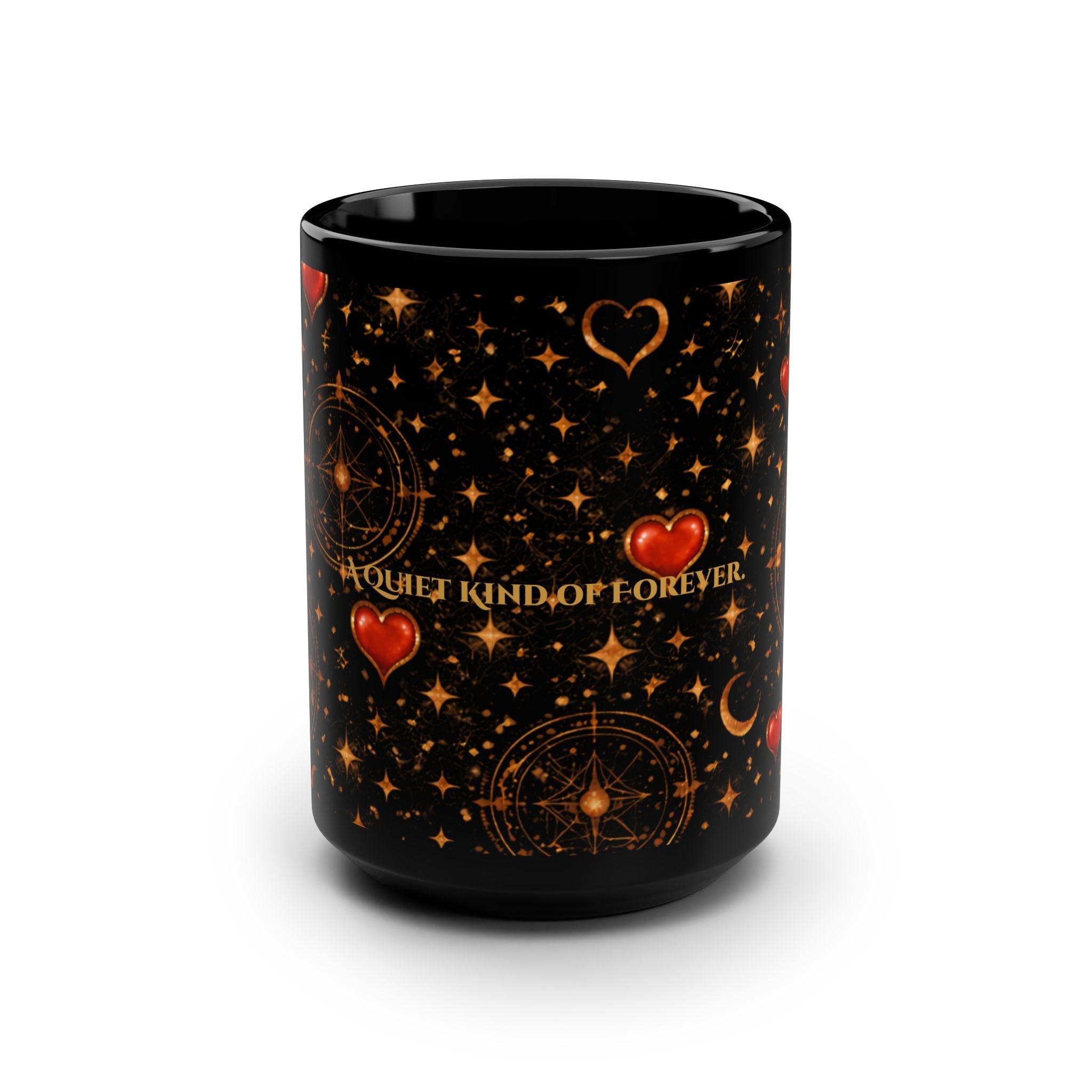 A Quiet Kind of Forever — 15oz Black Mug with Celestial Valentine Design - Aurora Path Media44263616450627464540A Quiet Kind of Forever — 15oz Black Mug with Celestial Valentine Design15oz