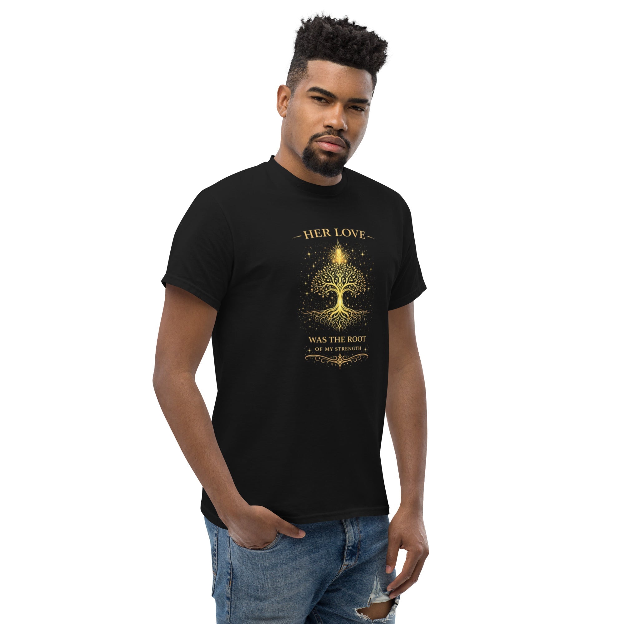 🌷 Bound Beyond Time — The Love We Inherit” Unisex Classic Tee - Aurora Path Media5478067_11546Product mockupSBlack