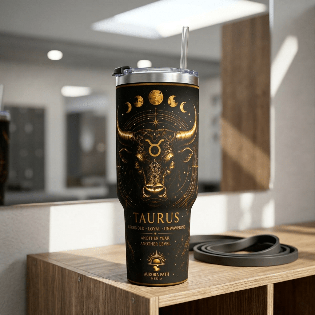 ✨ Celestial Bull Relic Taurus Zodiac 40oz Thermal Tumbler - Aurora Path Media27643800523429993435✨ Celestial Bull Relic Taurus Zodiac 40oz Thermal TumblerBlack40oz
