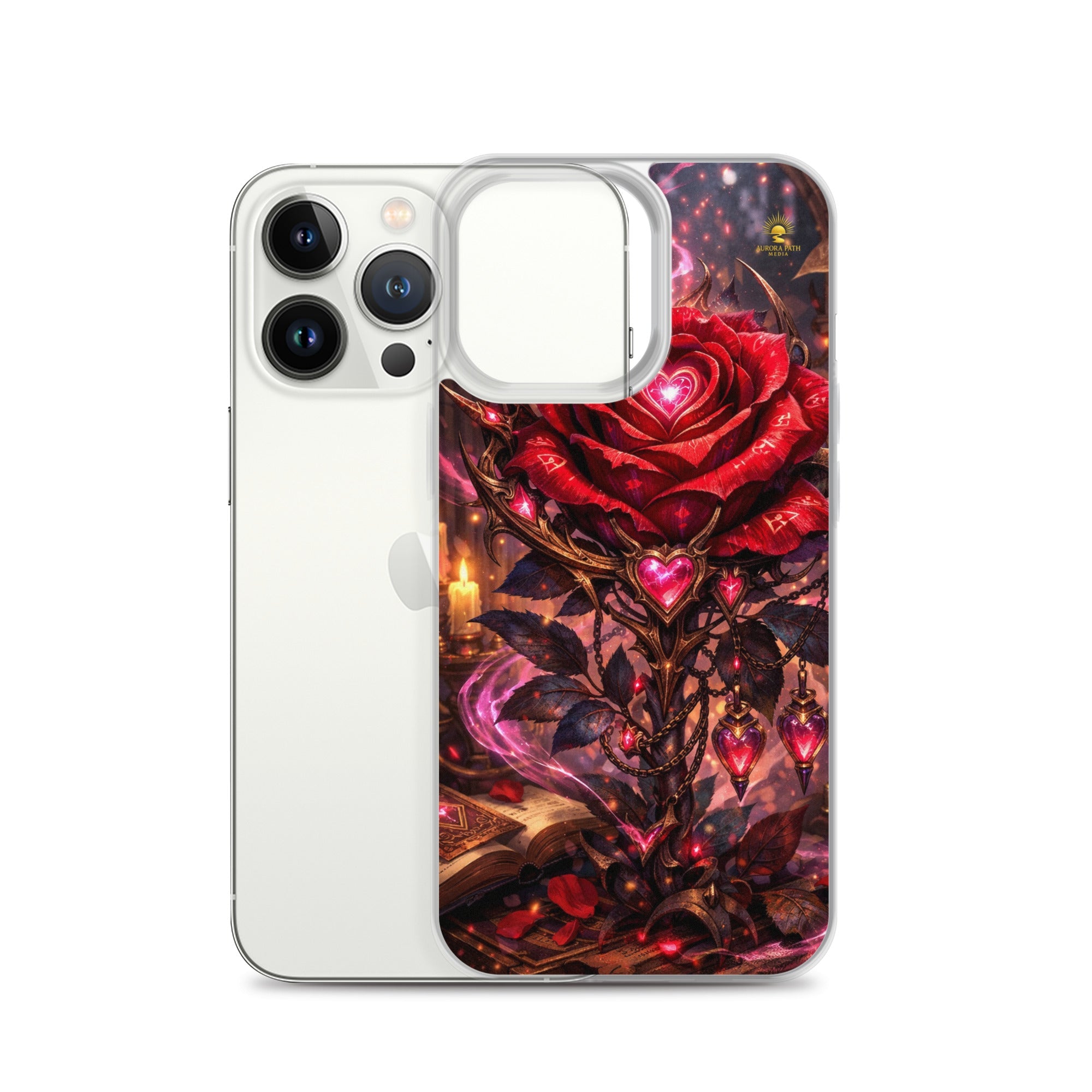 ❤️ Clear iPhone® Case — Slim Transparent Protective Cover - Aurora Path Media2098055_13800Product mockupiPhone 13 Pro