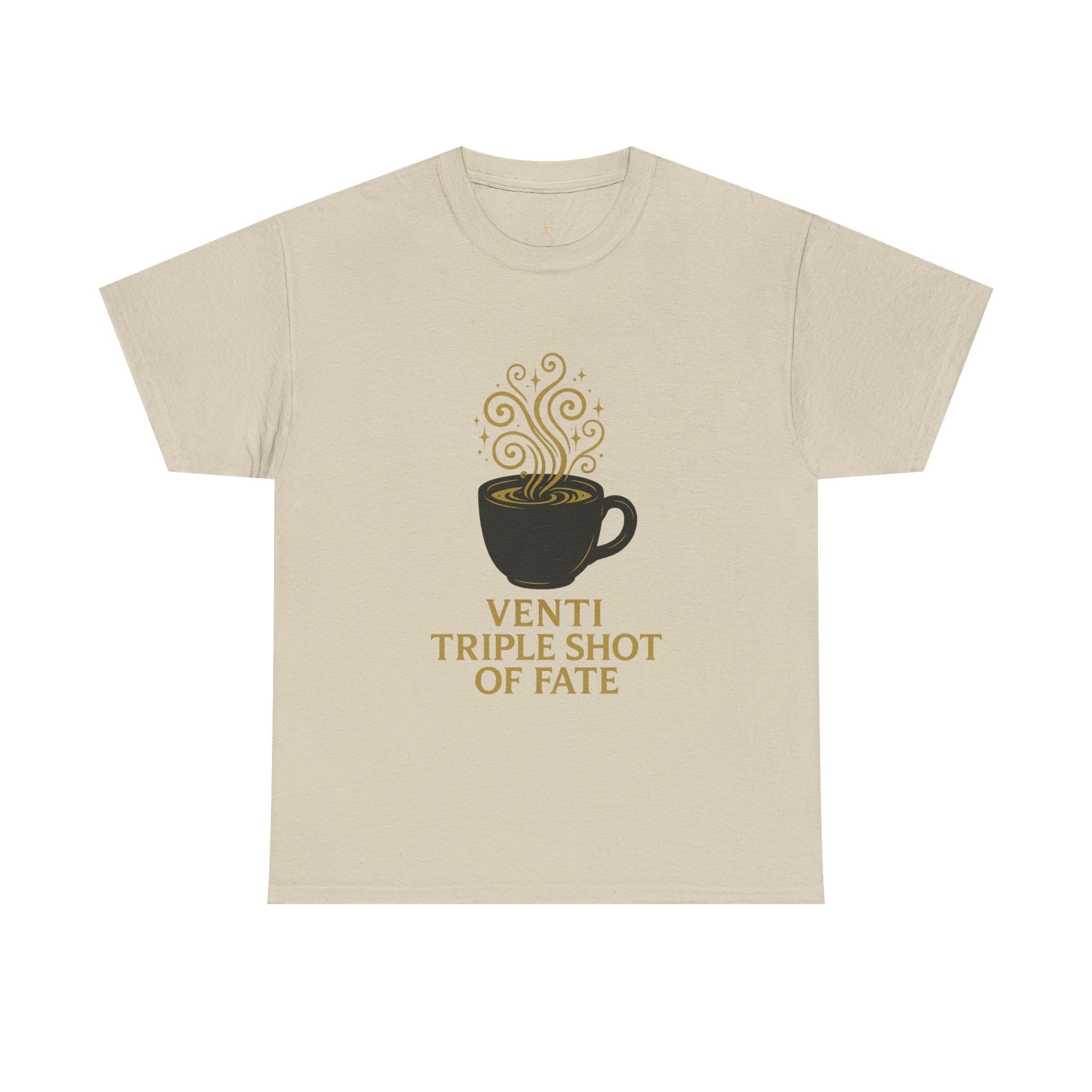 Coffee Tee — "Venti Triple Shot of Fate" Graphic Shirt - Aurora Path Media18844513034559119516Coffee Tee — "Venti Triple Shot of Fate" Graphic ShirtSSand