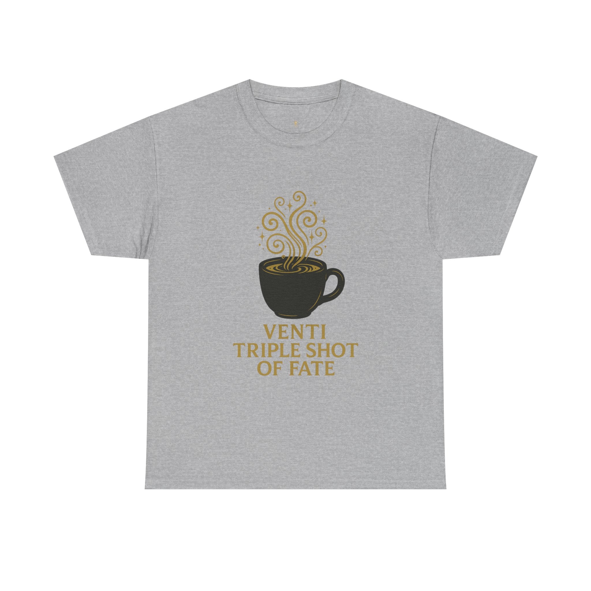 Coffee Tee — "Venti Triple Shot of Fate" Graphic Shirt - Aurora Path Media30880861760190238643Coffee Tee — "Venti Triple Shot of Fate" Graphic ShirtSSport Grey