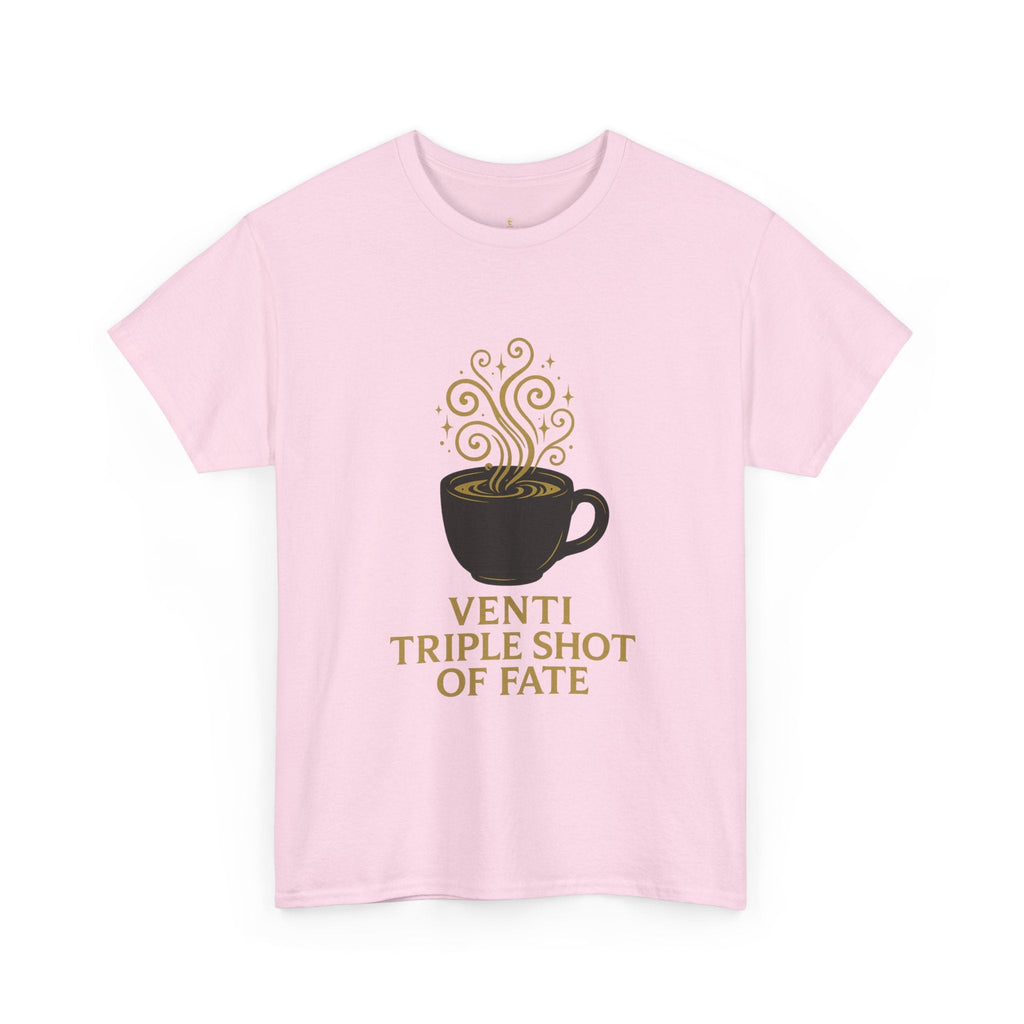 Coffee Tee — "Venti Triple Shot of Fate" Graphic Shirt - Aurora Path Media32954004397187985389Coffee Tee — "Venti Triple Shot of Fate" Graphic ShirtSRed