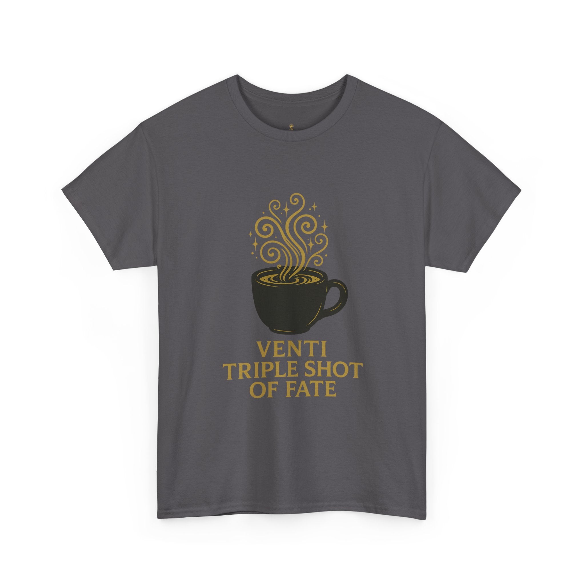 Coffee Tee — "Venti Triple Shot of Fate" Graphic Shirt - Aurora Path Media32954004397187985389Coffee Tee — "Venti Triple Shot of Fate" Graphic ShirtSRed