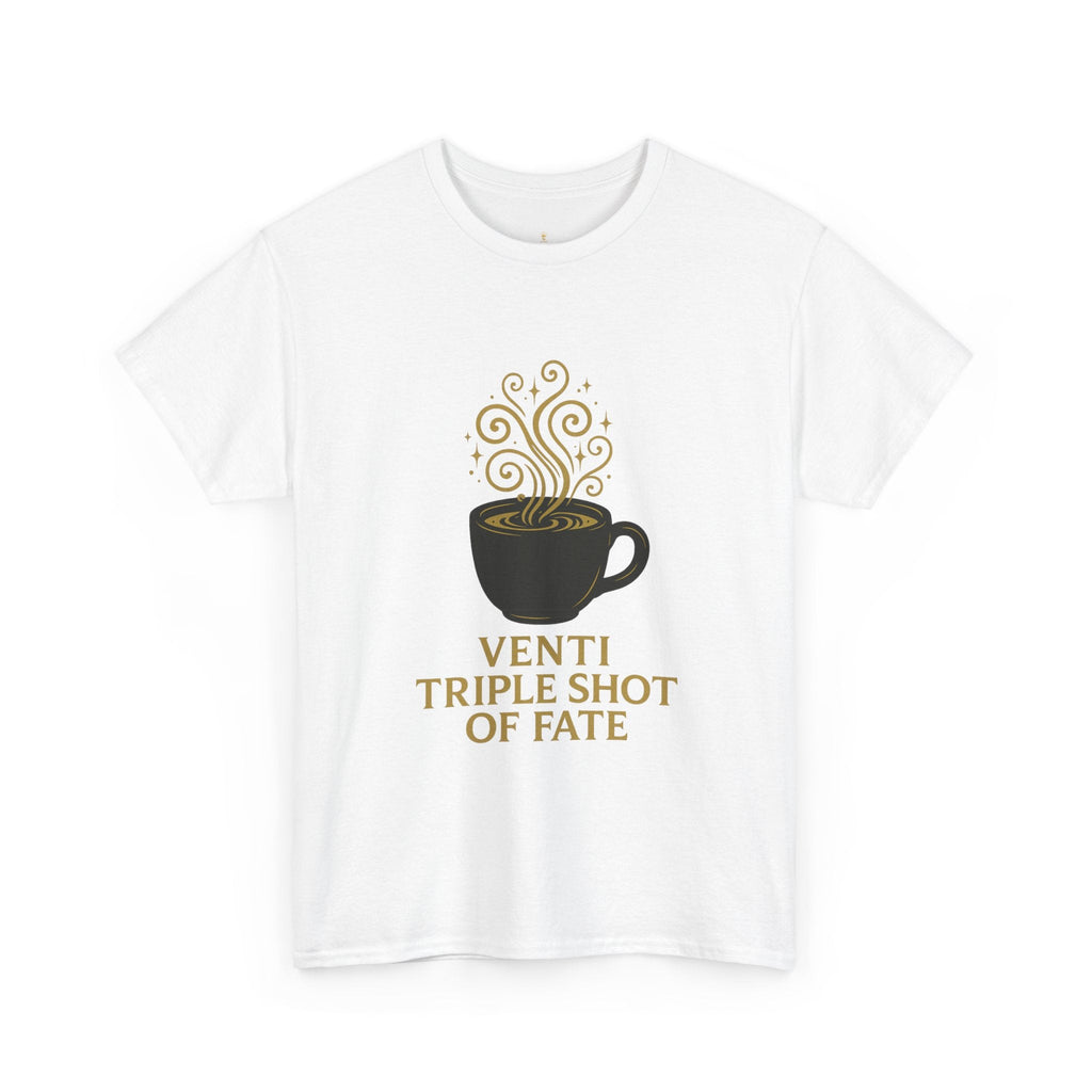Coffee Tee — "Venti Triple Shot of Fate" Graphic Shirt - Aurora Path Media32954004397187985389Coffee Tee — "Venti Triple Shot of Fate" Graphic ShirtSRed