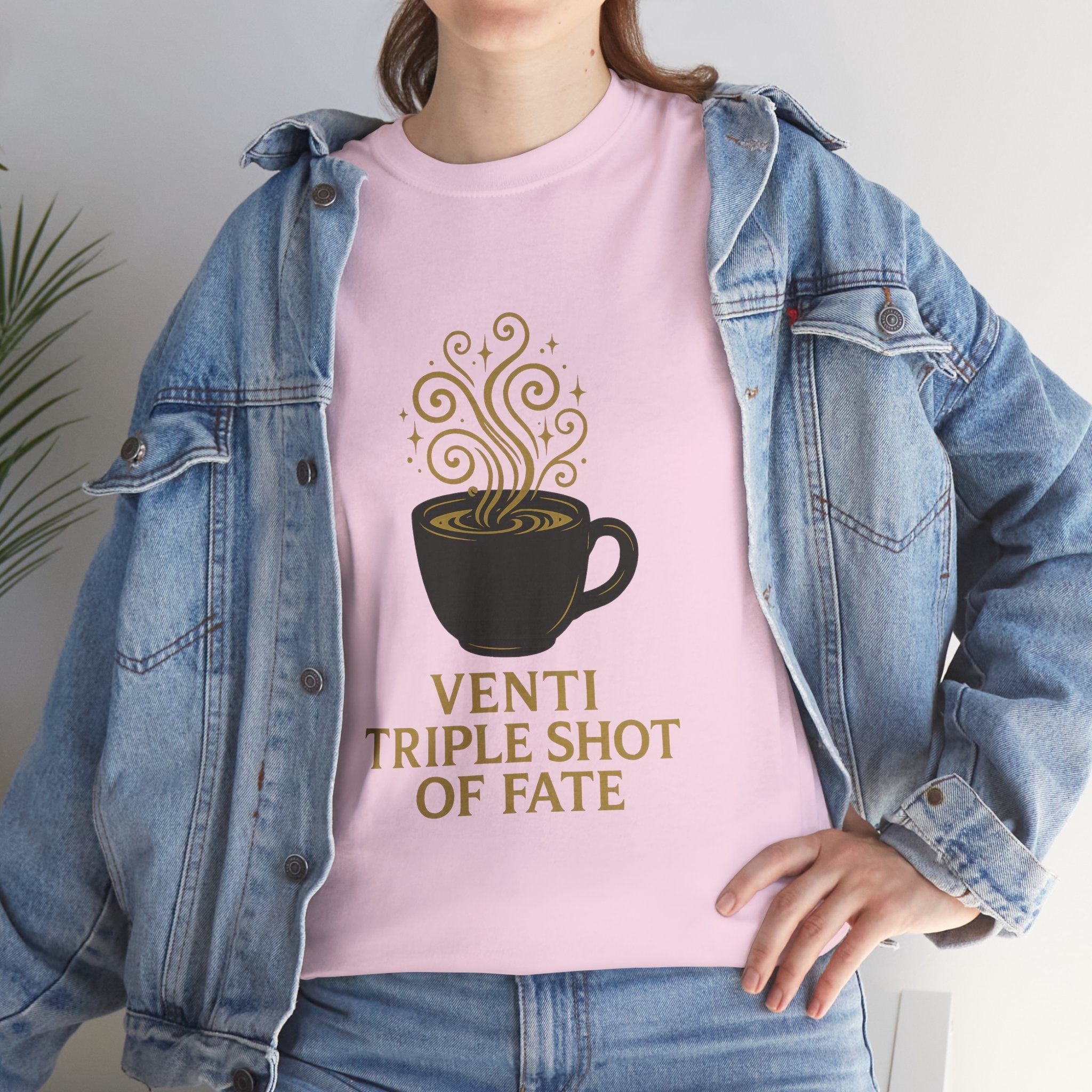 Coffee Tee — "Venti Triple Shot of Fate" Graphic Shirt - Aurora Path Media32954004397187985389Coffee Tee — "Venti Triple Shot of Fate" Graphic ShirtSRed