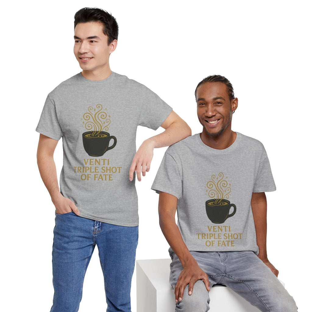 Coffee Tee — "Venti Triple Shot of Fate" Graphic Shirt - Aurora Path Media32954004397187985389Coffee Tee — "Venti Triple Shot of Fate" Graphic ShirtSRed