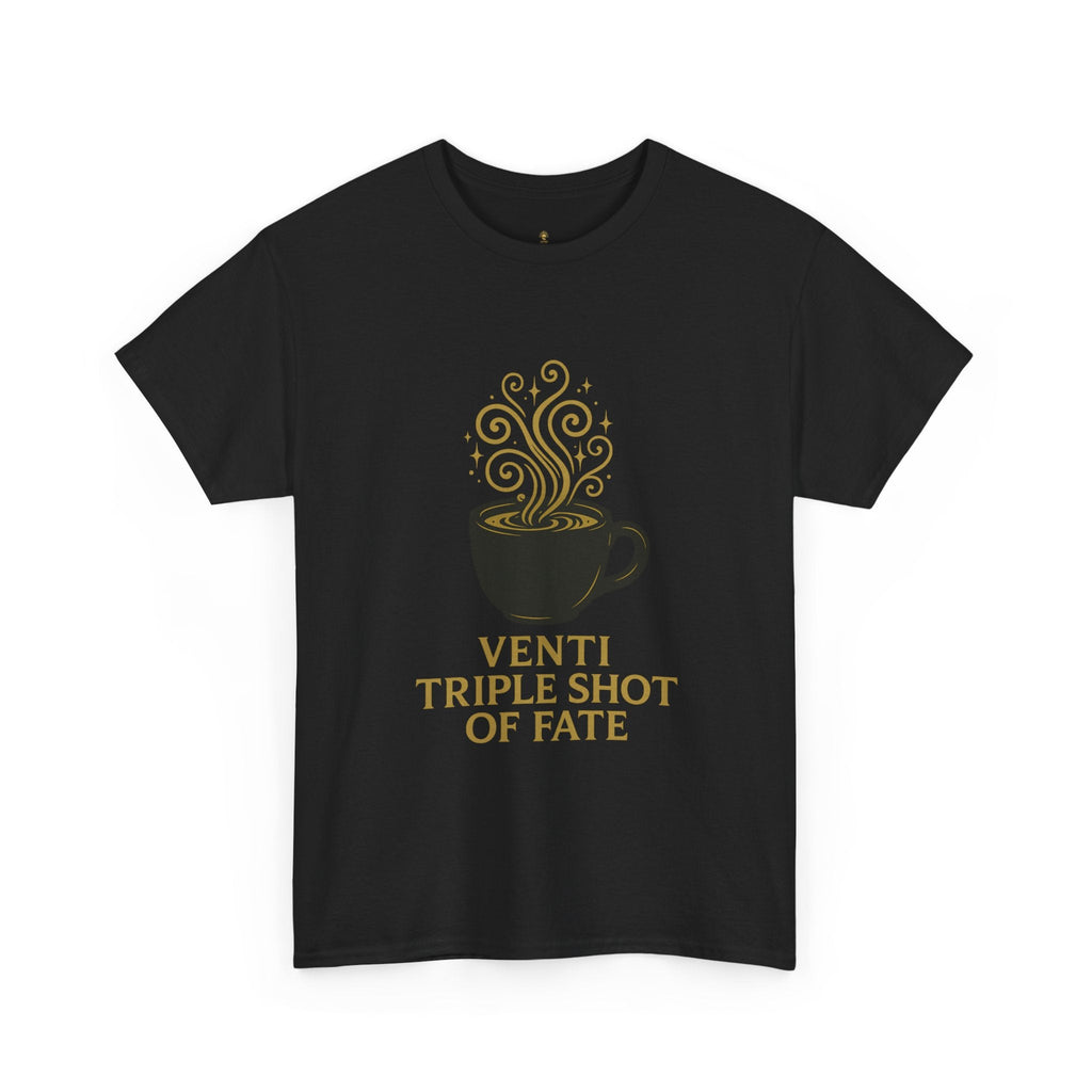 Coffee Tee — "Venti Triple Shot of Fate" Graphic Shirt - Aurora Path Media32954004397187985389Coffee Tee — "Venti Triple Shot of Fate" Graphic ShirtSRed