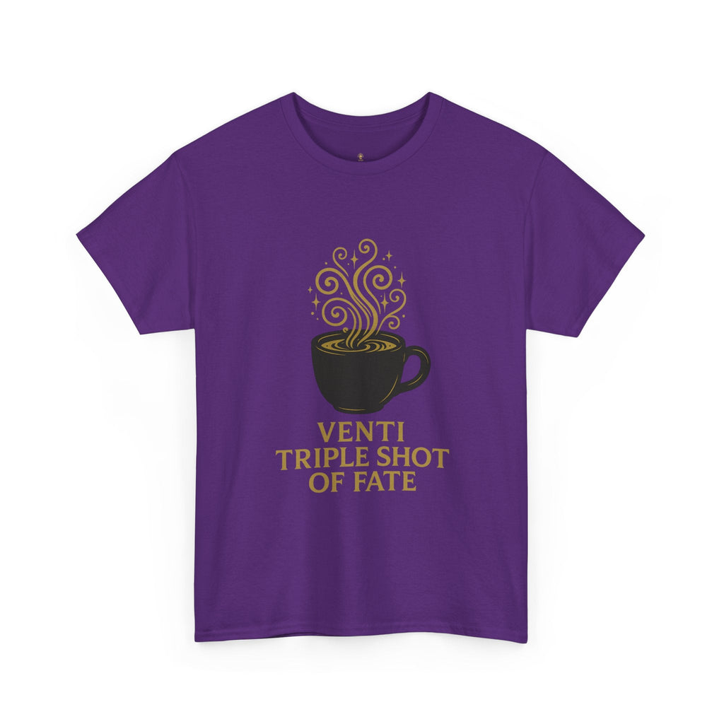 Coffee Tee — "Venti Triple Shot of Fate" Graphic Shirt - Aurora Path Media32954004397187985389Coffee Tee — "Venti Triple Shot of Fate" Graphic ShirtSRed
