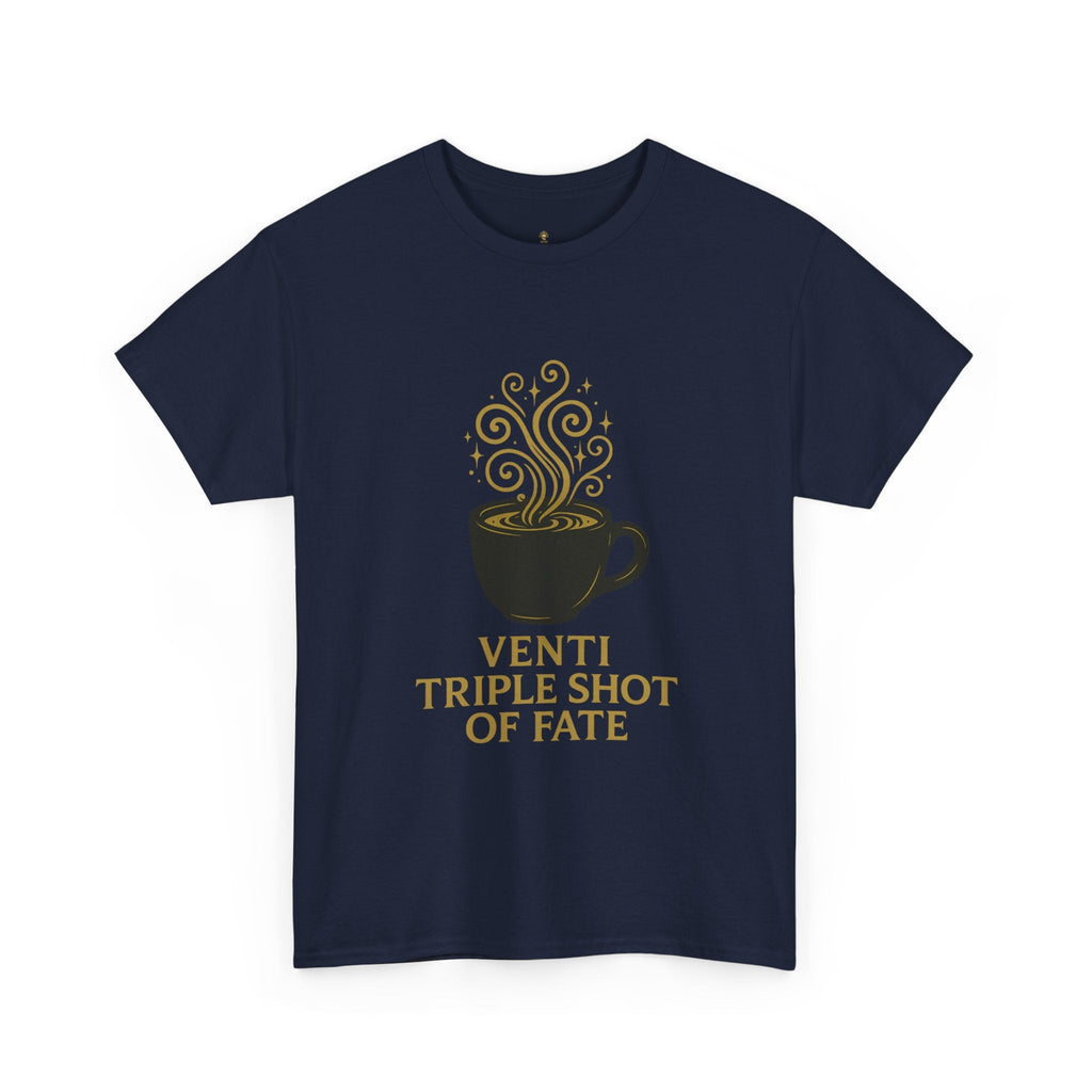 Coffee Tee — "Venti Triple Shot of Fate" Graphic Shirt - Aurora Path Media32954004397187985389Coffee Tee — "Venti Triple Shot of Fate" Graphic ShirtSRed