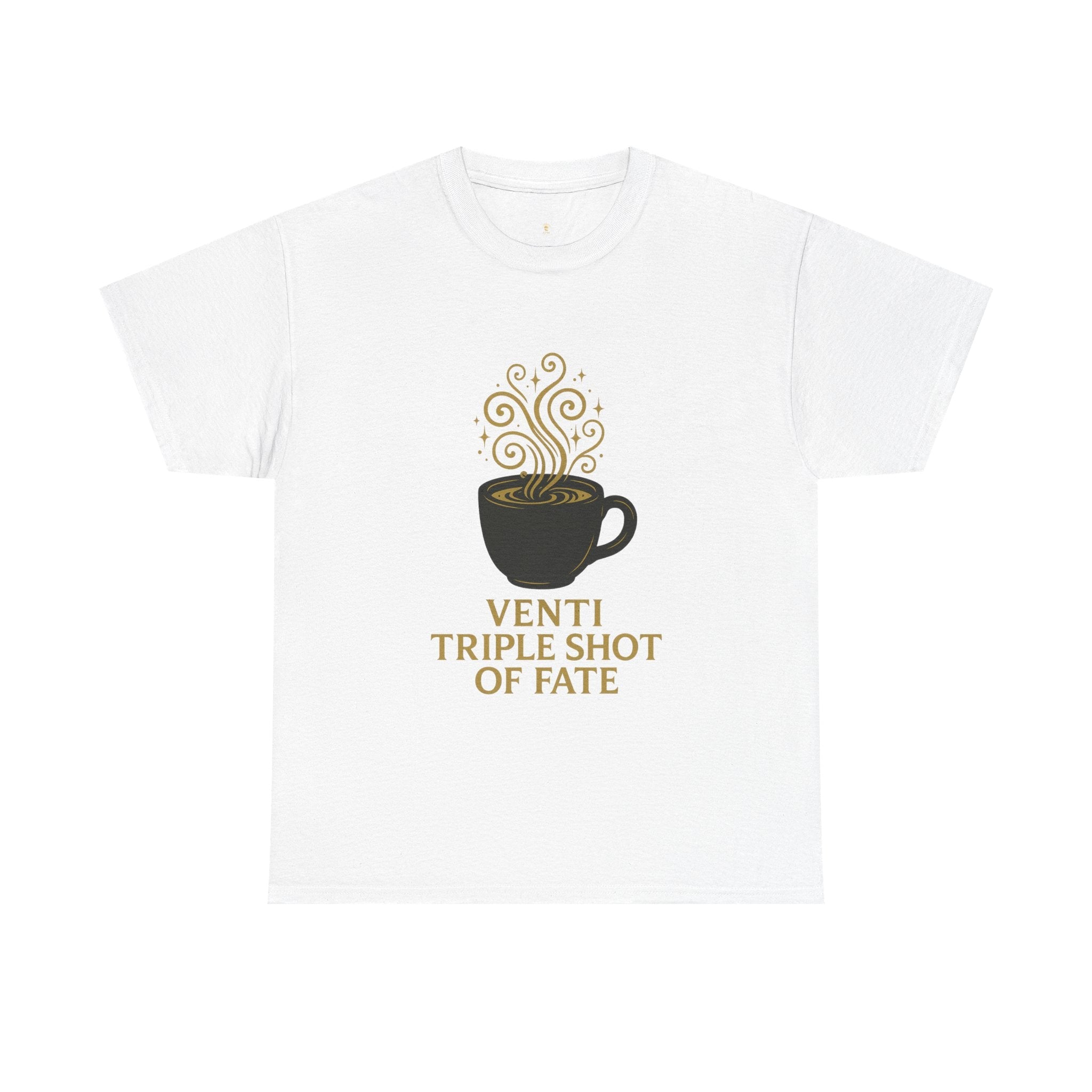 Coffee Tee — "Venti Triple Shot of Fate" Graphic Shirt - Aurora Path Media32954004397187985389Coffee Tee — "Venti Triple Shot of Fate" Graphic ShirtSRed