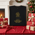 Coffee Tee — "Venti Triple Shot of Fate" Graphic Shirt - Aurora Path Media32954004397187985389Coffee Tee — "Venti Triple Shot of Fate" Graphic ShirtSRed