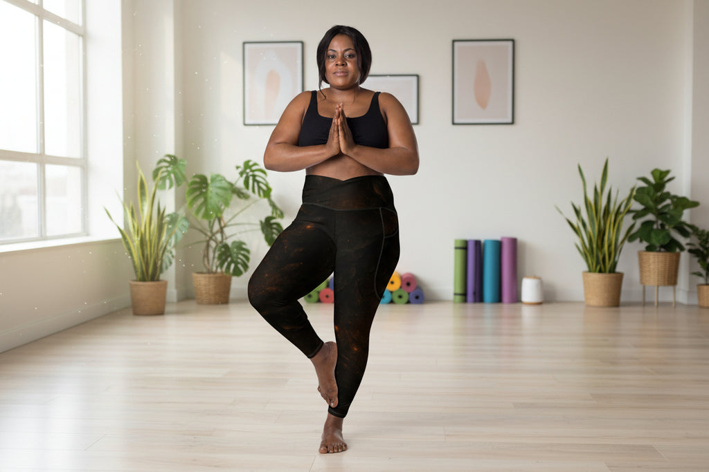 Crossover leggings with pockets - Aurora Path Media4978382_14136Product mockup2XS