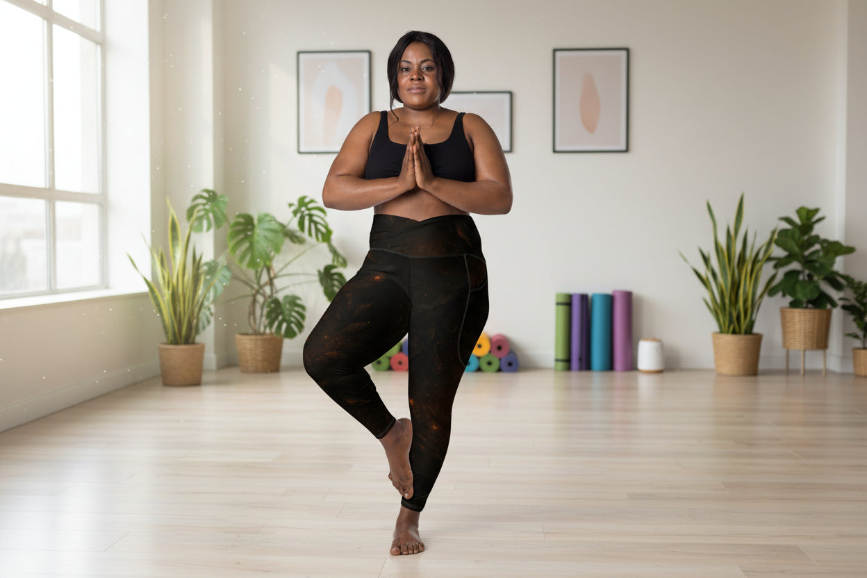 Crossover leggings with pockets - Aurora Path Media4978382_14136Product mockup2XS