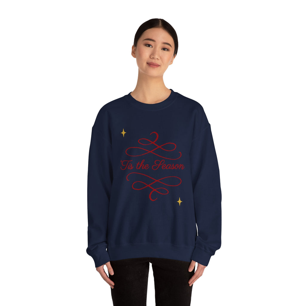 Festive "Tis the Season" Crewneck Sweatshirt — Holiday Cozy Pullover - Aurora Path Media17261625068985265087Festive "Tis the Season" Crewneck Sweatshirt — Holiday Cozy PulloverRedS