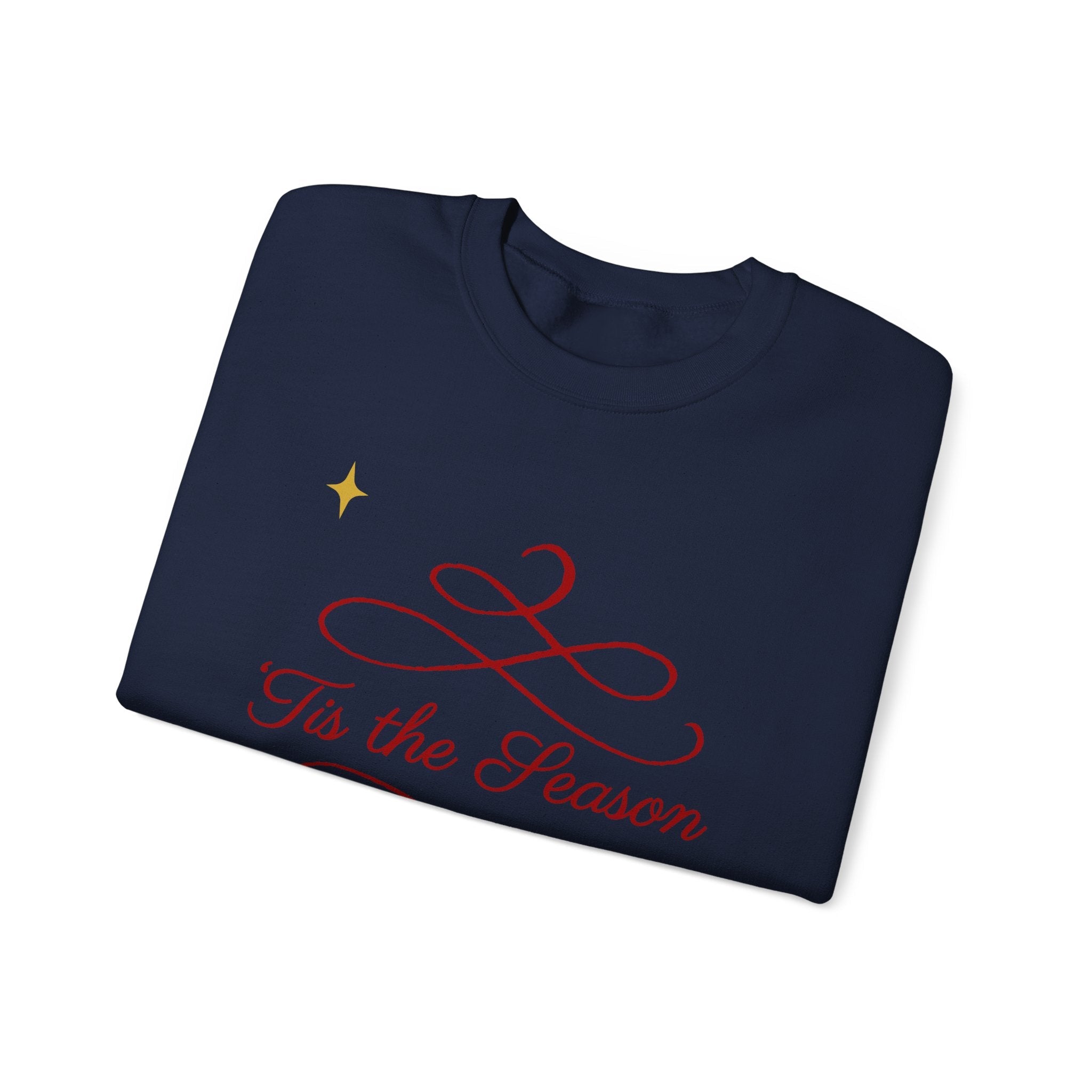 Festive "Tis the Season" Crewneck Sweatshirt — Holiday Cozy Pullover - Aurora Path Media17261625068985265087Festive "Tis the Season" Crewneck Sweatshirt — Holiday Cozy PulloverRedS