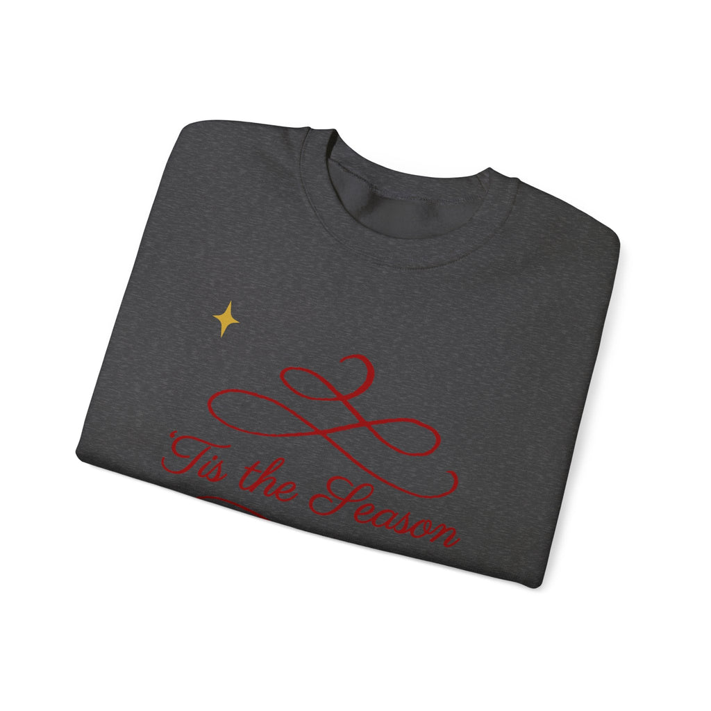 Festive "Tis the Season" Crewneck Sweatshirt — Holiday Cozy Pullover - Aurora Path Media17261625068985265087Festive "Tis the Season" Crewneck Sweatshirt — Holiday Cozy PulloverRedS