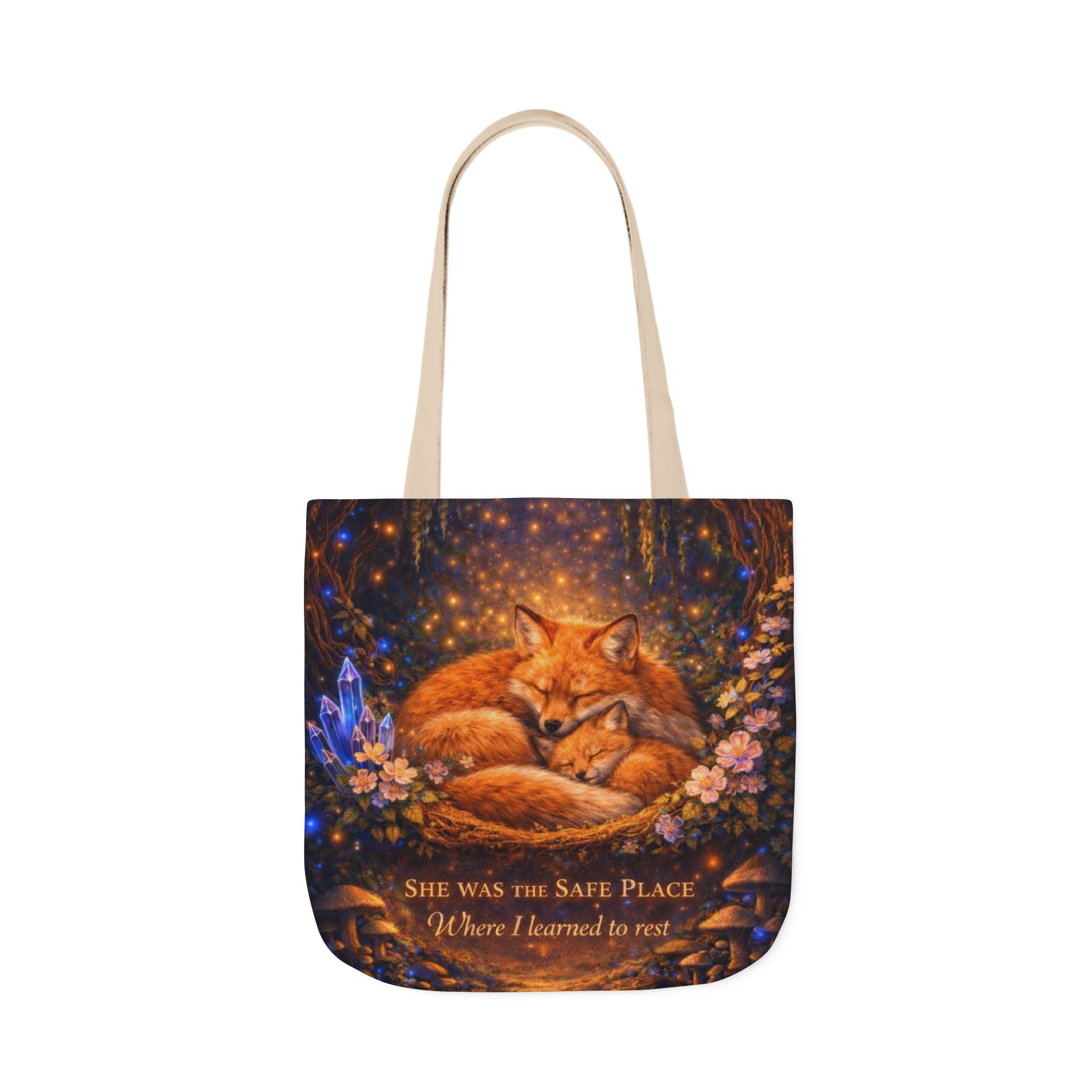 🌷 Fox Guardian Canvas Tote Bag - Aurora Path Media23125610478509042900🌷 Fox Guardian Canvas Tote BagBeige18" × 18''