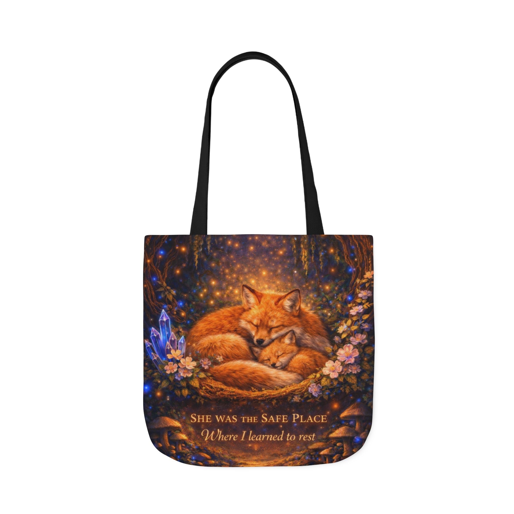 🌷 Fox Guardian Canvas Tote Bag - Aurora Path Media31160584267307225421🌷 Fox Guardian Canvas Tote BagBlack18" × 18''
