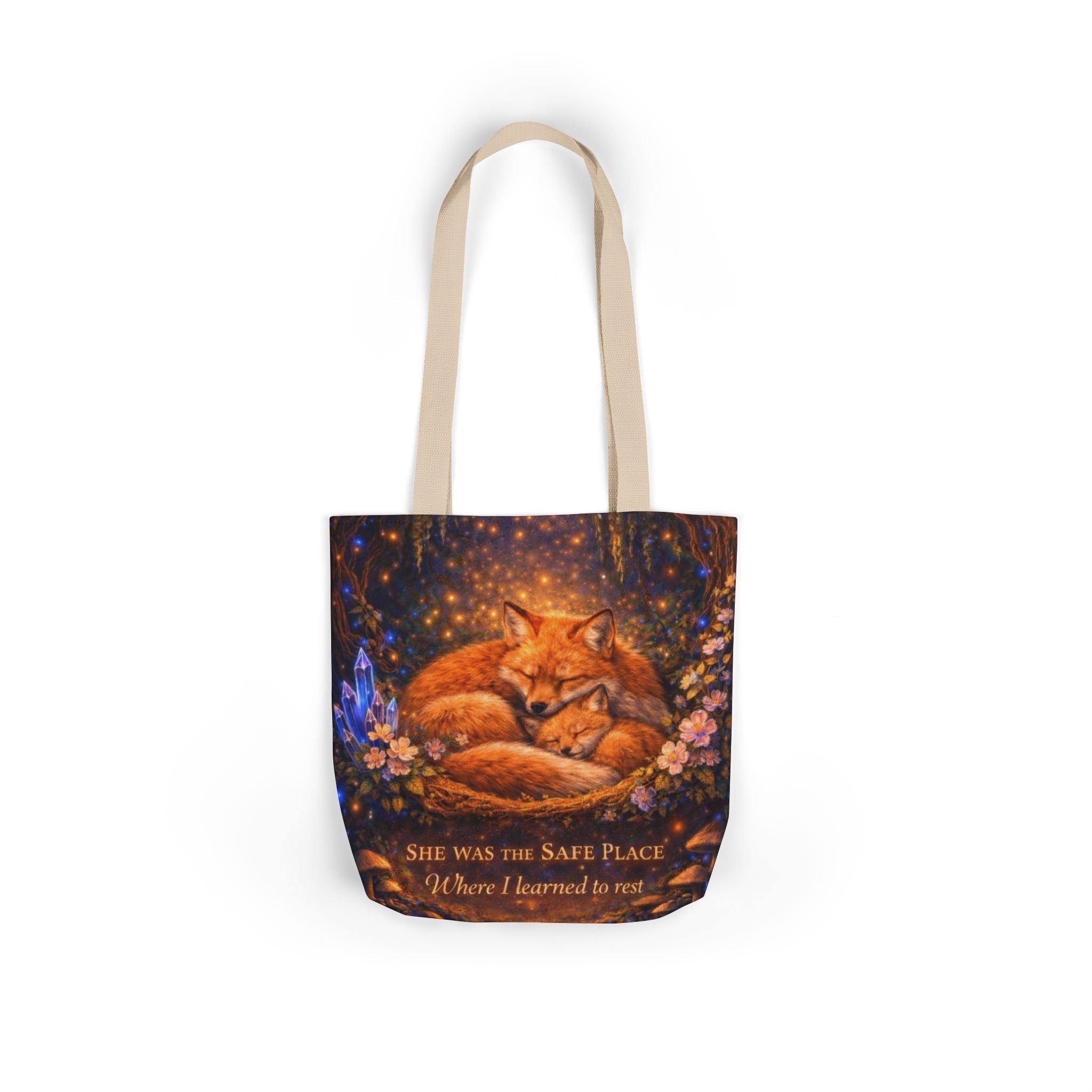 🌷 Fox Guardian Canvas Tote Bag - Aurora Path Media18357086850193544574🌷 Fox Guardian Canvas Tote BagWhite18" × 18''