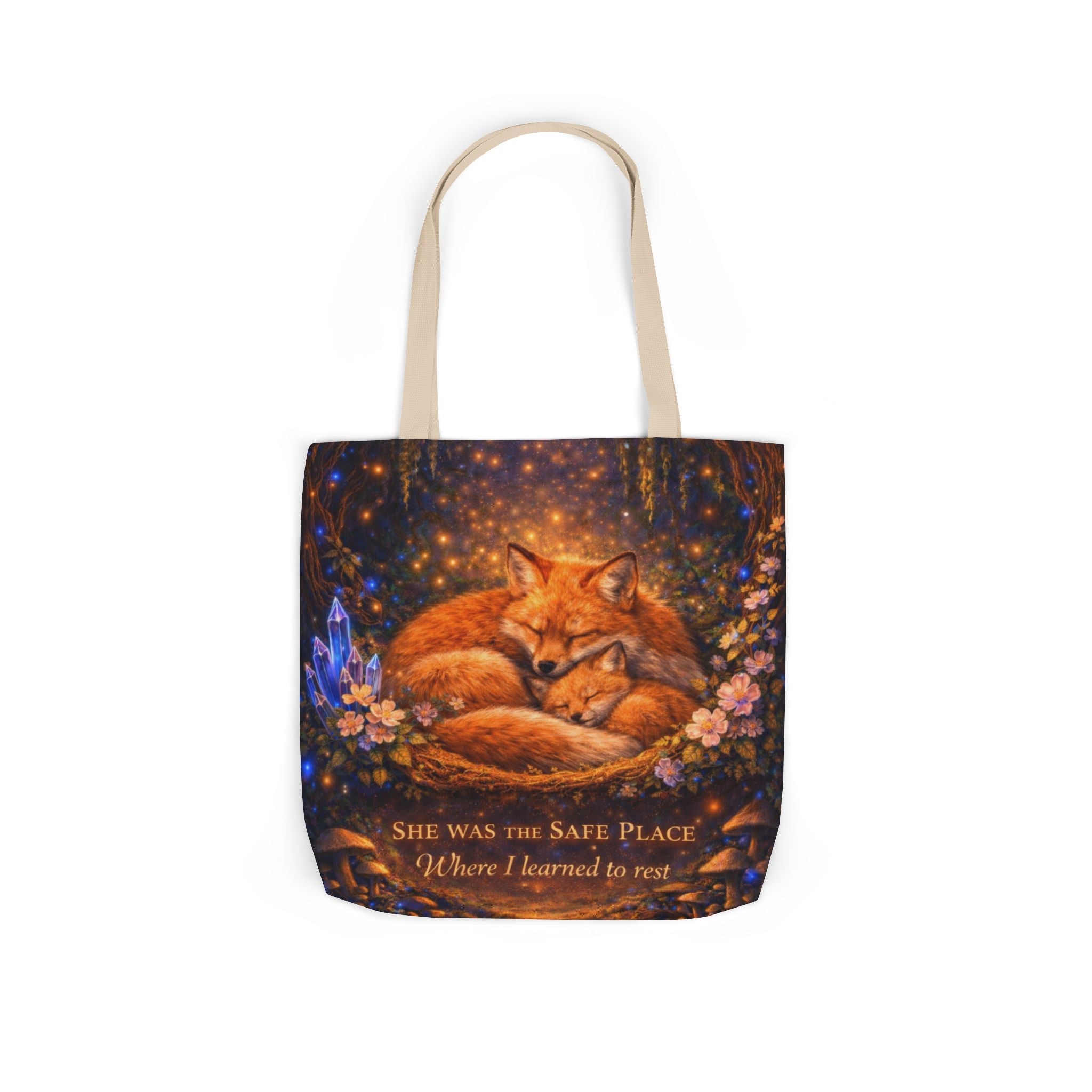 🌷 Fox Guardian Canvas Tote Bag - Aurora Path Media18357086850193544574🌷 Fox Guardian Canvas Tote BagWhite18" × 18''