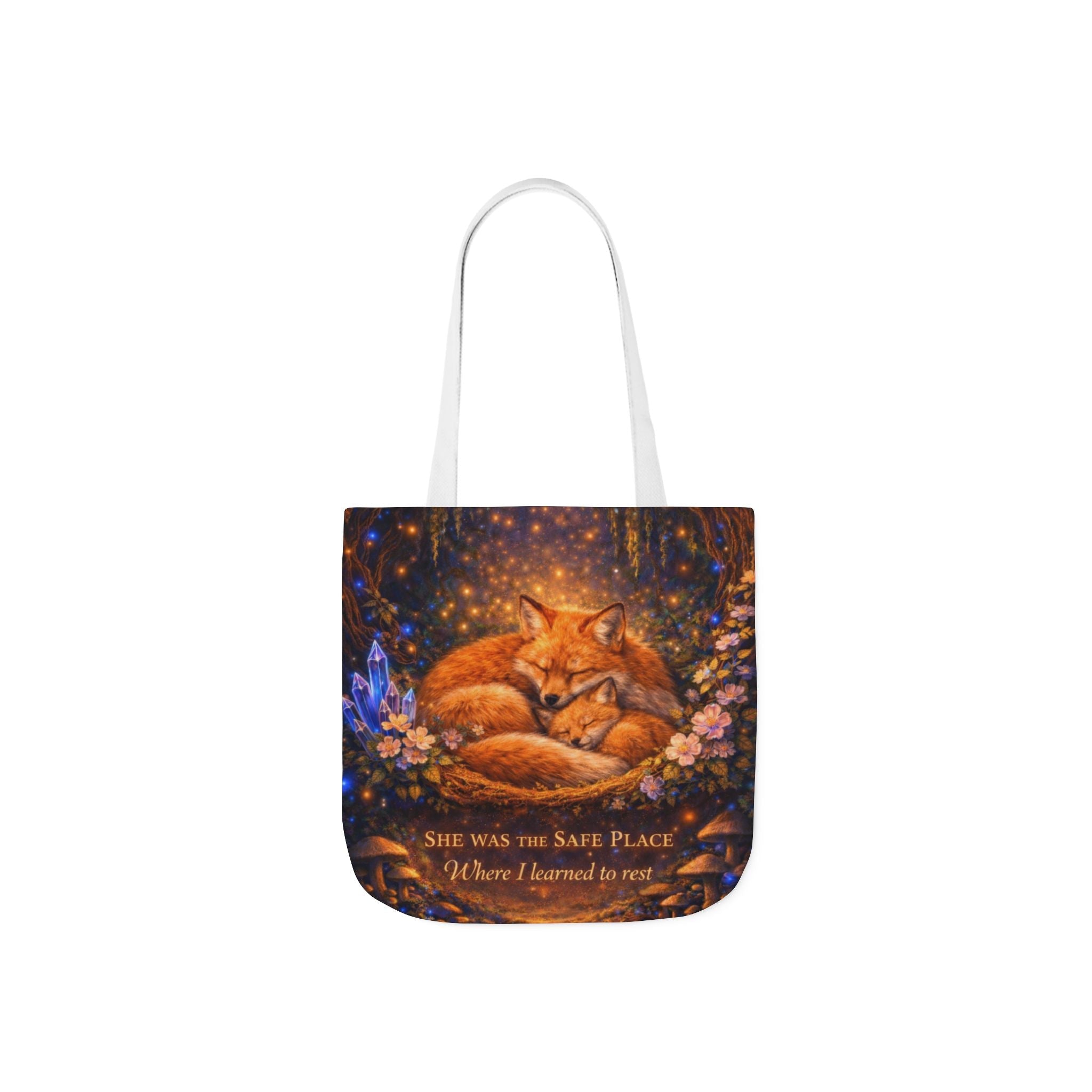 🌷 Fox Guardian Canvas Tote Bag - Aurora Path Media28956803924097187993🌷 Fox Guardian Canvas Tote BagWhite13" × 13''