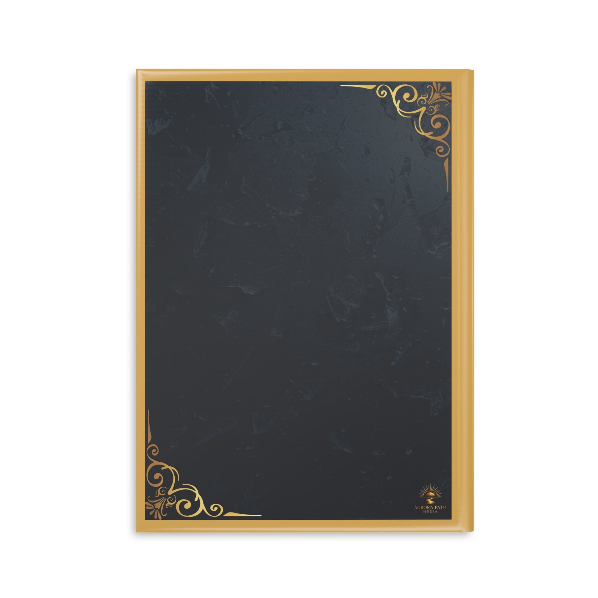 Hardcover Journal — 'Aurora Path' Gold Foil Notebook (Every Key Opens a Story) - Aurora Path Media#original_value#GlossyRuled lineB5