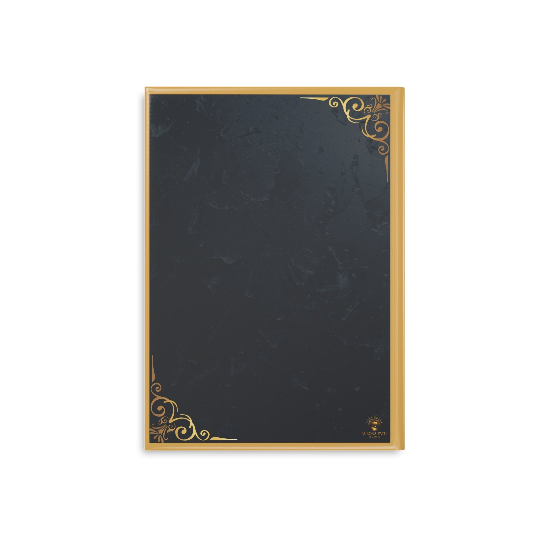 Hardcover Journal — 'Aurora Path' Gold Foil Notebook (Every Key Opens a Story) - Aurora Path Media#original_value#MatteRuled lineA5