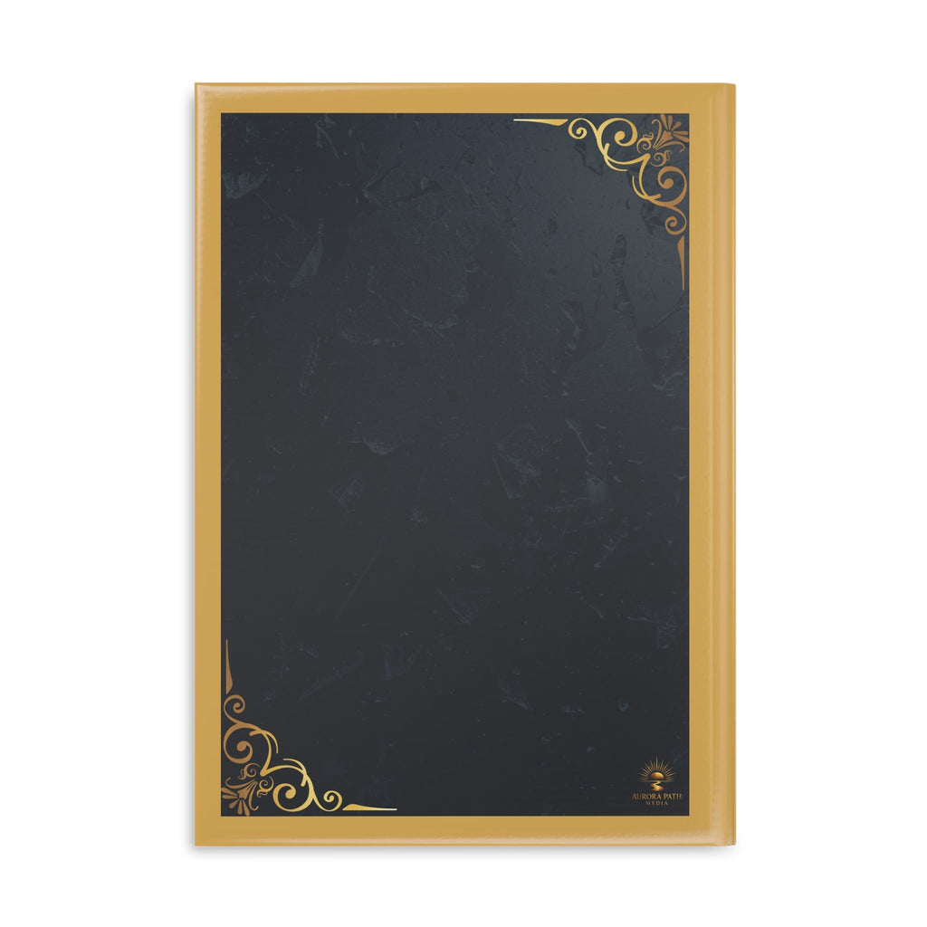 Hardcover Journal — 'Aurora Path' Gold Foil Notebook (Every Key Opens a Story) - Aurora Path Media#original_value#MatteRuled lineA5