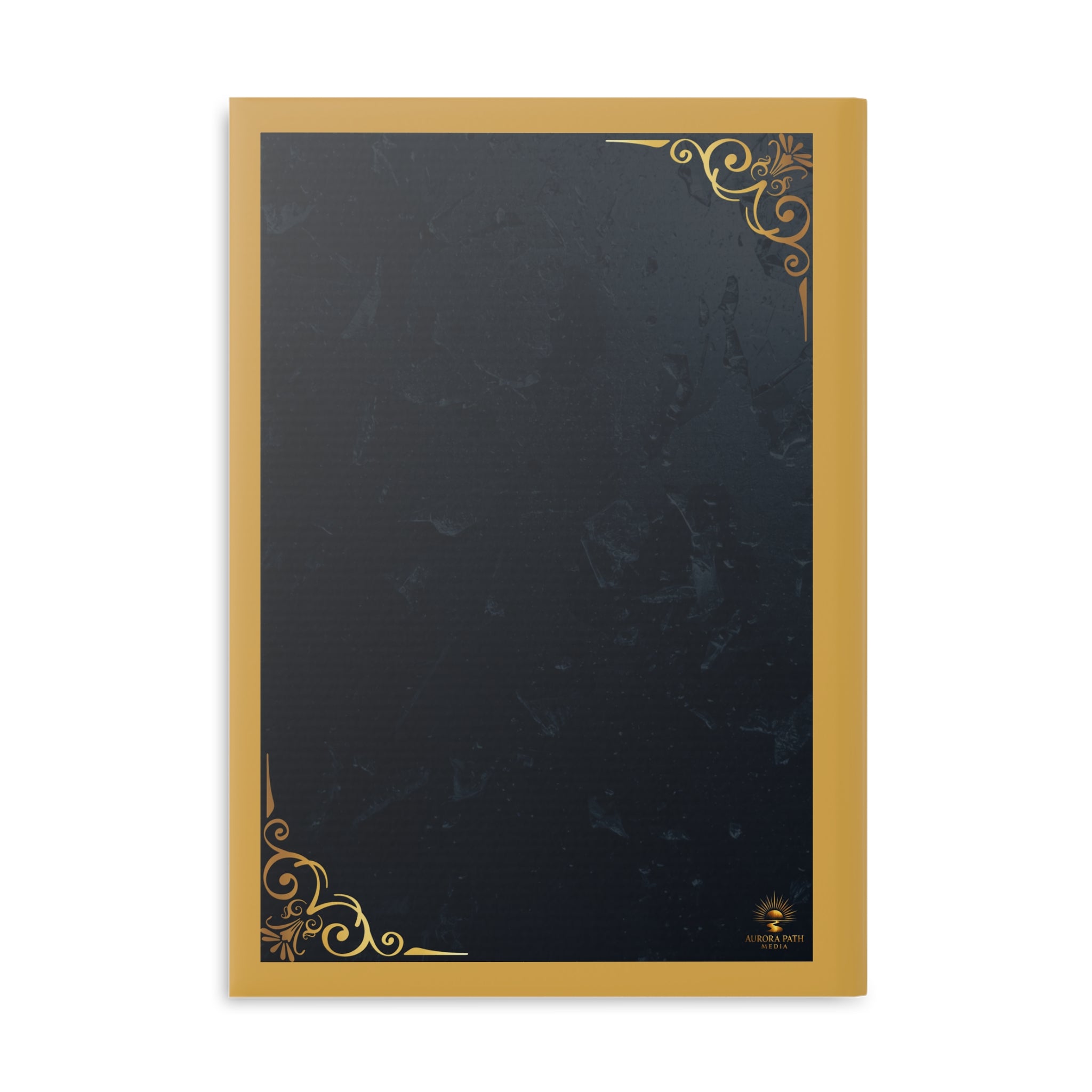 Hardcover Journal — 'Aurora Path' Gold Foil Notebook (Every Key Opens a Story) - Aurora Path Media#original_value#MatteRuled lineA5