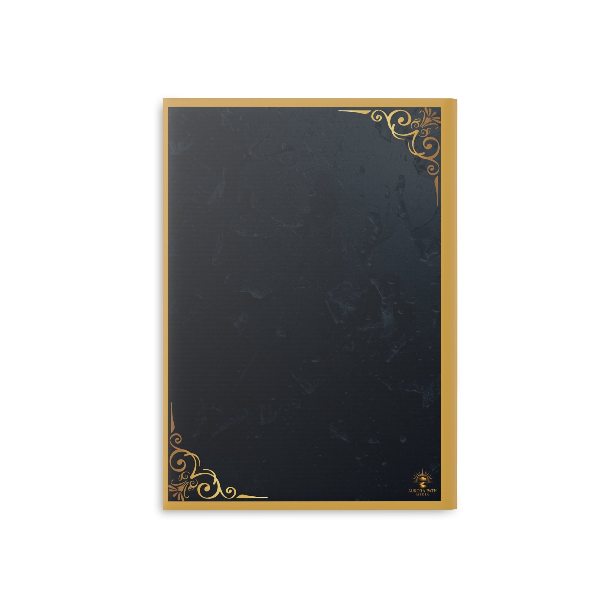 Hardcover Journal — 'Aurora Path' Gold Foil Notebook (Every Key Opens a Story) - Aurora Path Media#original_value#MatteRuled lineA5