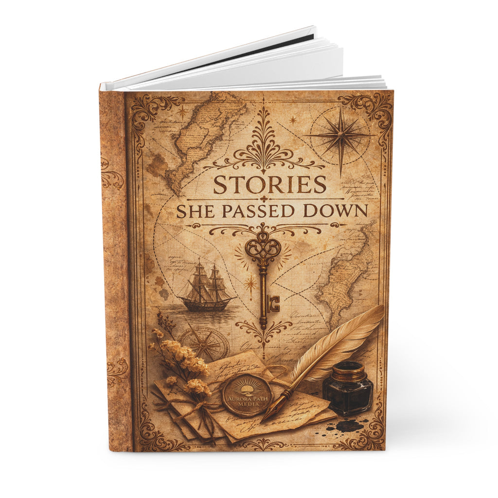 🌷 Hardcover Journal — “Stories She Passed Down” Vintage Maritime Keepsake - Aurora Path Media15921410223808954424🌷 Hardcover Journal — “Stories She Passed Down” Vintage Maritime KeepsakeJournal