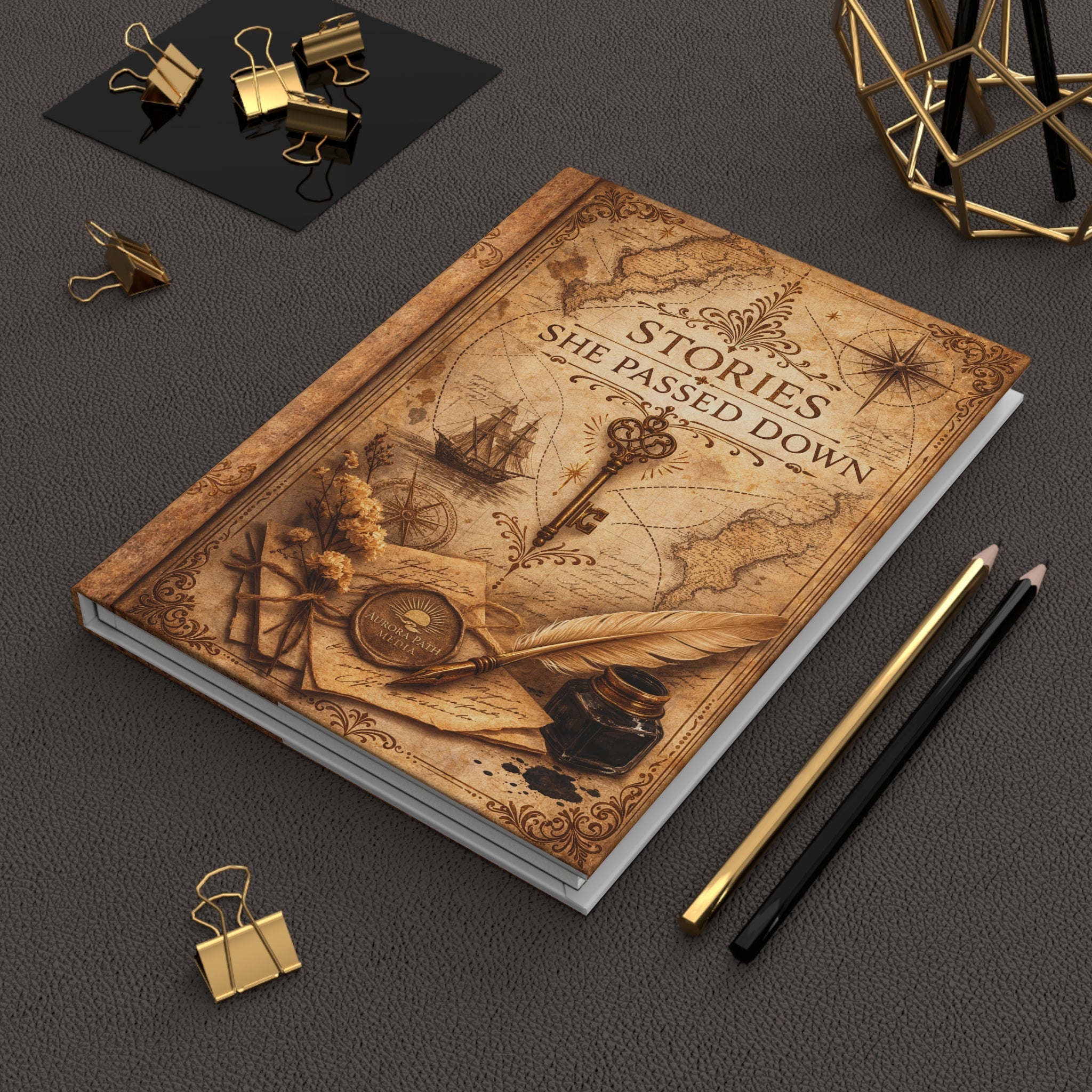 🌷 Hardcover Journal — “Stories She Passed Down” Vintage Maritime Keepsake - Aurora Path Media15921410223808954424🌷 Hardcover Journal — “Stories She Passed Down” Vintage Maritime KeepsakeJournal