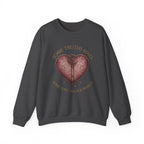 Heart Key Crewneck Sweatshirt – Vintage Ornate Heart Lock Graphic - Aurora Path Media33131883500956357449Heart Key Crewneck Sweatshirt – Vintage Ornate Heart Lock GraphicDark HeatherS