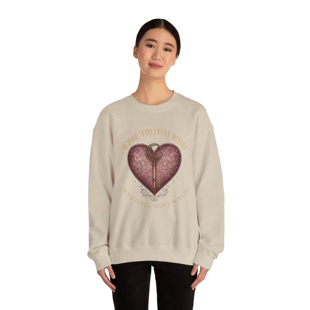 Heart Key Crewneck Sweatshirt – Vintage Ornate Heart Lock Graphic - Aurora Path Media15541725790958123898Heart Key Crewneck Sweatshirt – Vintage Ornate Heart Lock GraphicRedS