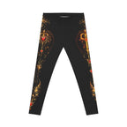 Heart Key Ornate Black Leggings — Women's Casual AOP - Aurora Path Media11025445605611160868Heart Key Ornate Black Leggings — Women's Casual AOPSeam thread color automatically matched to designXS