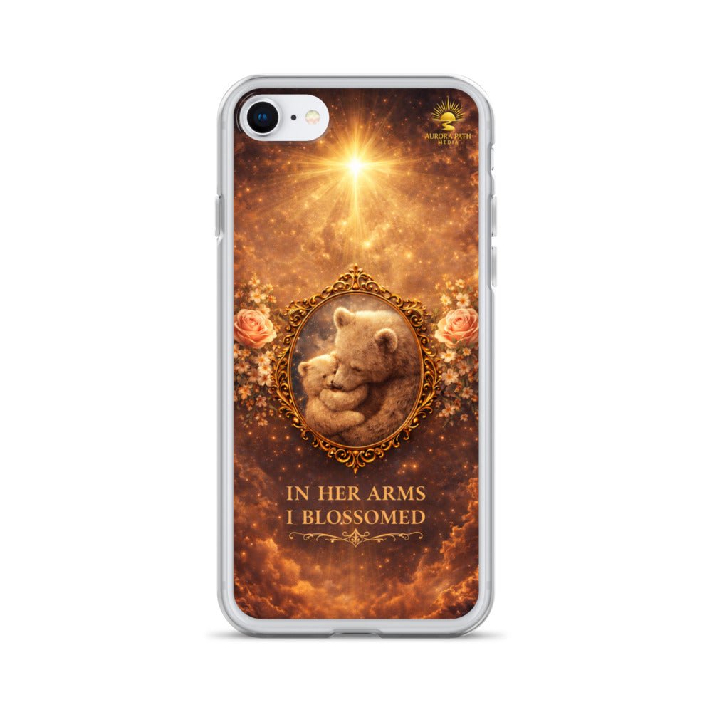 🌷 In Her Arms I Blossomed Motherhood Phone Case® - Aurora Path Media8918081_11452Product mockupiPhone SE