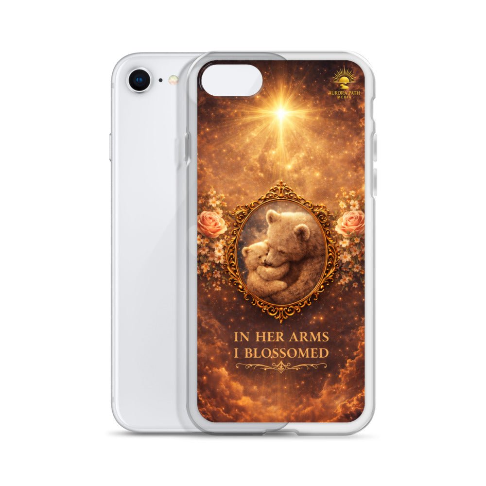 🌷 In Her Arms I Blossomed Motherhood Phone Case® - Aurora Path Media8918081_11452Product mockupiPhone SE