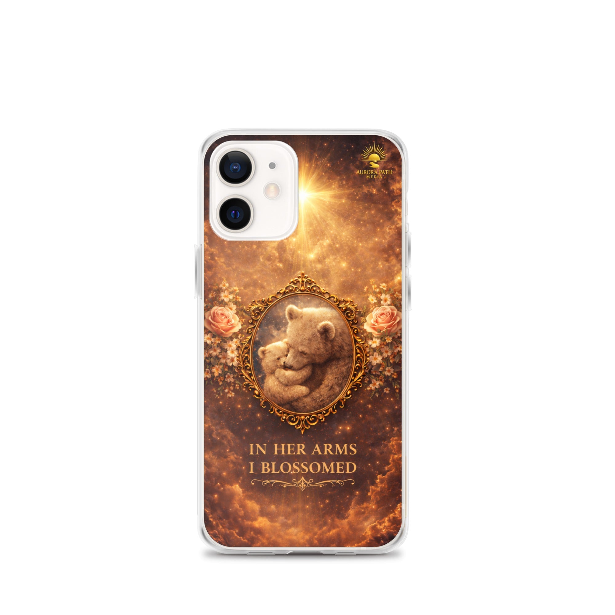 🌷 In Her Arms I Blossomed Motherhood Phone Case® - Aurora Path Media8918081_11703Product mockupiPhone 12 mini
