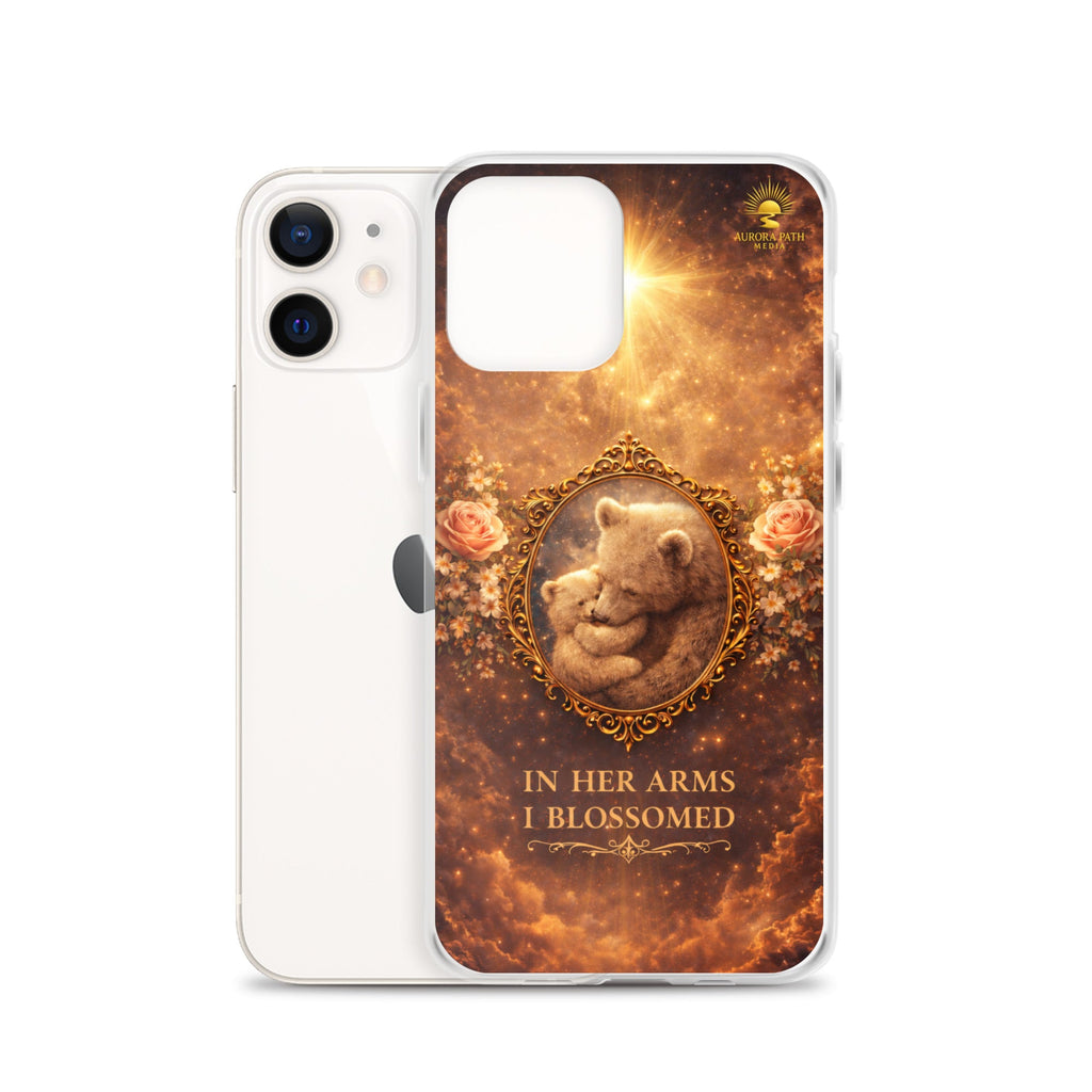 🌷 In Her Arms I Blossomed Motherhood Phone Case® - Aurora Path Media8918081_11704Product mockupiPhone 12